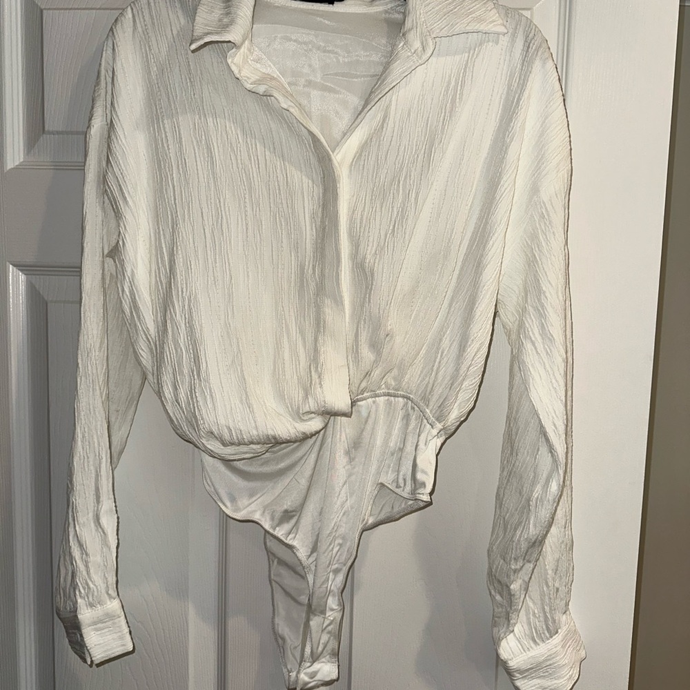 PrettyLittleThing Cream Bodysuit
